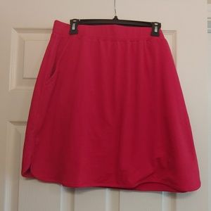 Red Skort with pockets